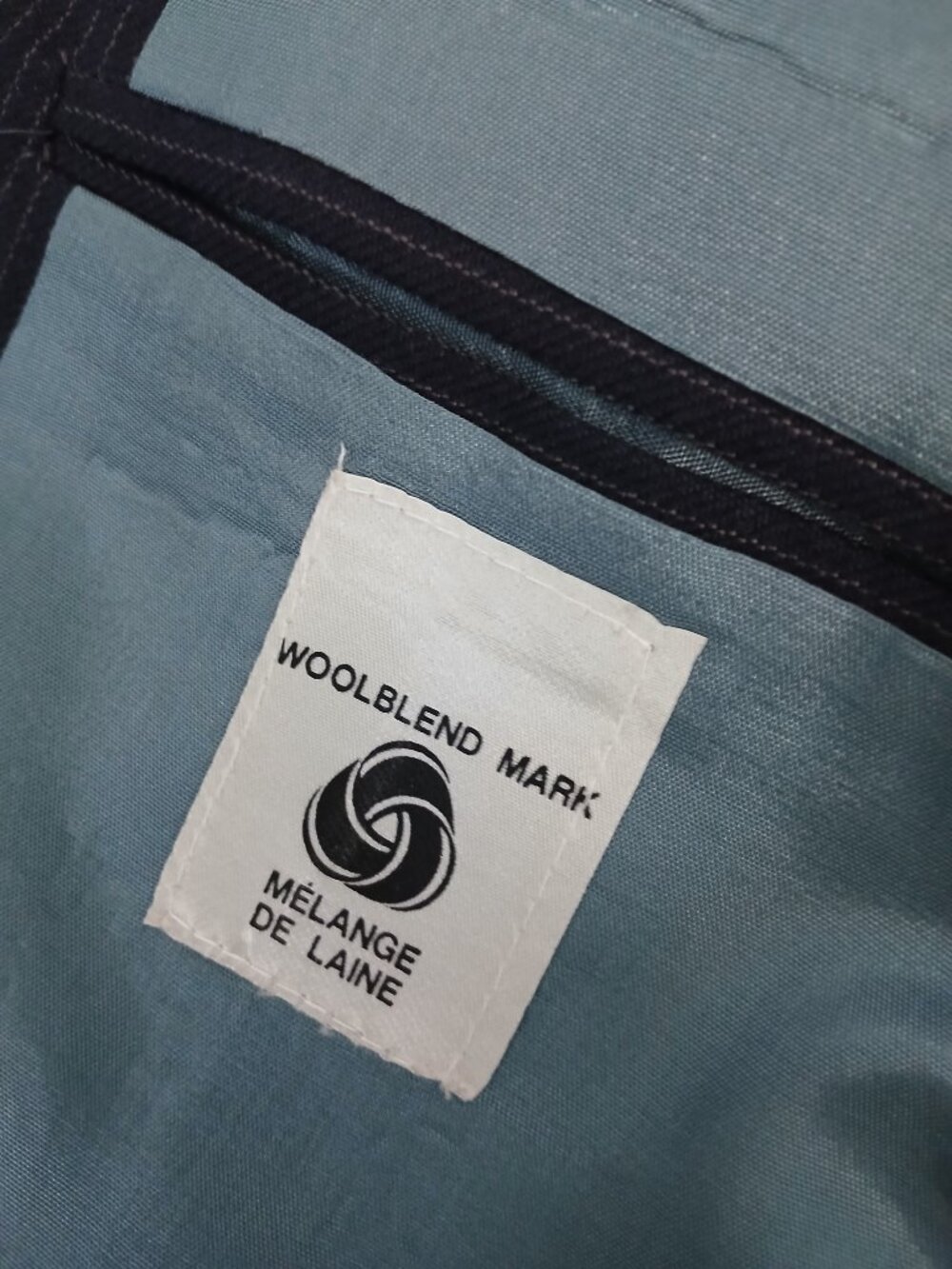 3-Piece Navy Wool PinStripe Suit - Picture 8 of 10